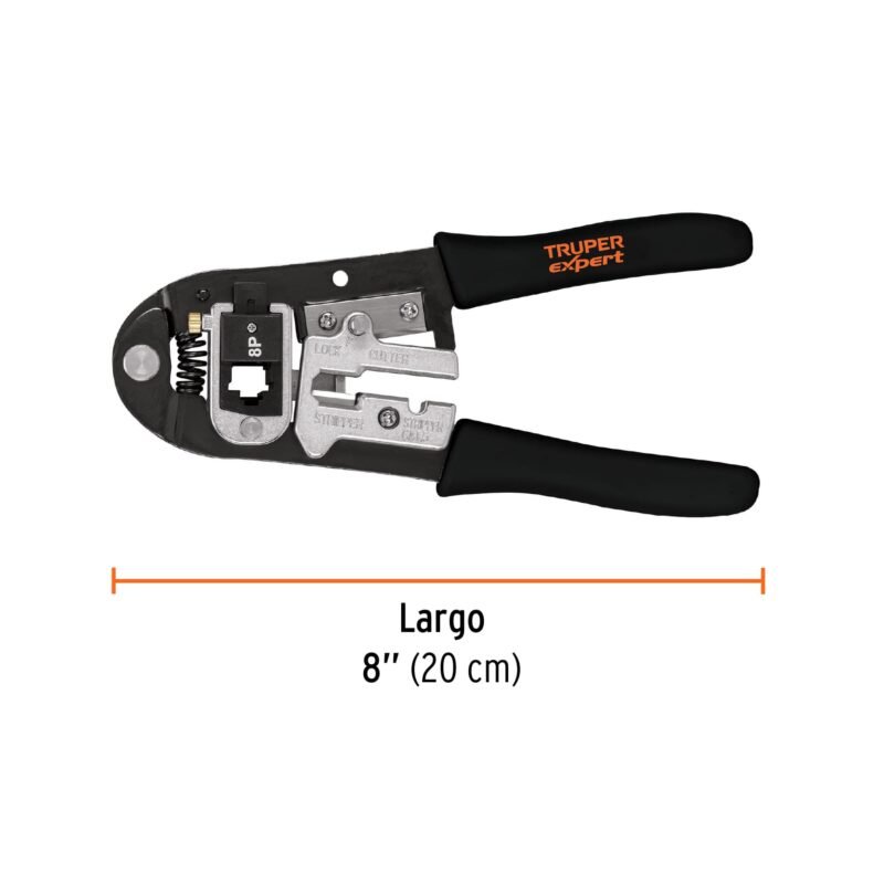 PRJ-3XFC2.jpg Código: 18343 Pinza 8' ponchadora, módulos intercambiables, Truper PRJ-3X