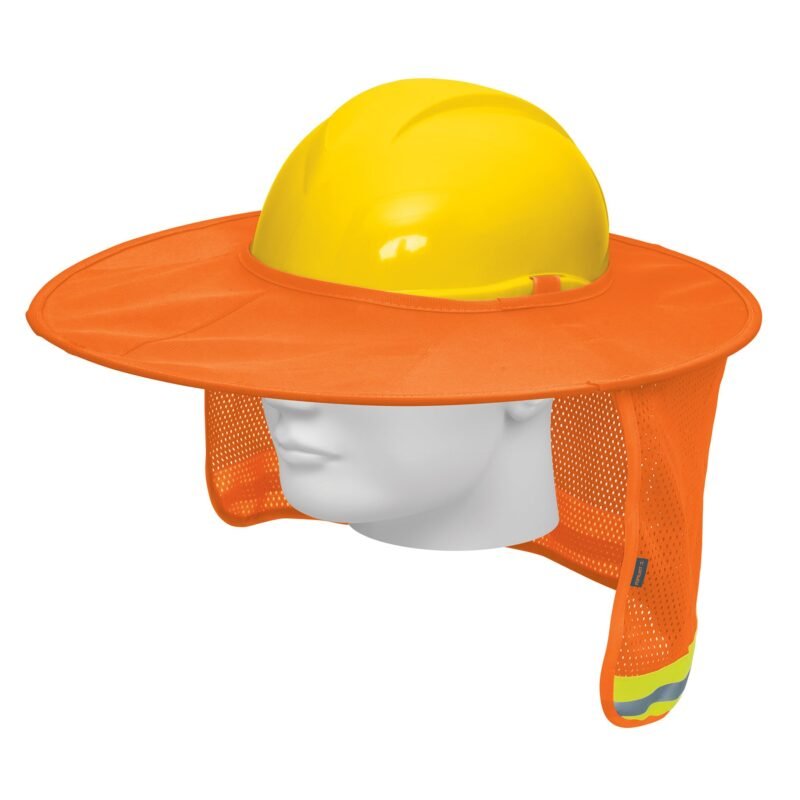 PROCA-N.jpg Código: 100353 Protector solar plegable para casco, naranja con reflejante PROCA-N
