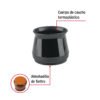 Código: 49847 Caja con 24 protectores para patas de silla, negro PRS-6