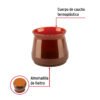 Código: 49848 Caja con 24 protectores para patas de silla, café PRS-8