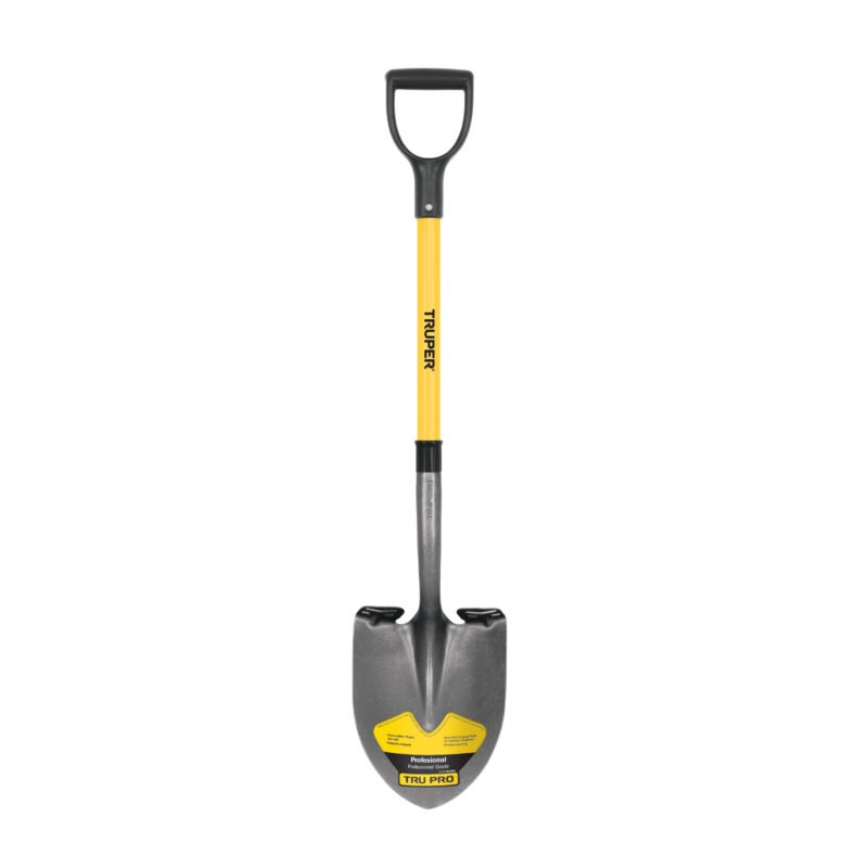 PRY-F.jpg Código: 17150 Pala redonda Tru Pro, puño 'Y', mango de fibra de vidrio PRY-F