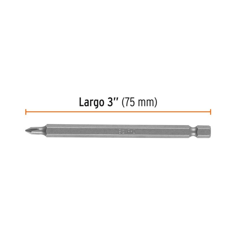 PUDE-1400FC1.jpg Código: 101823 Estuche con 5 puntas de cruz PH0 largo 4', Truper Expert PUDE-1400