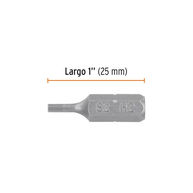 PUDE-7102FC1.jpg Código: 12527 Estuche con 5 puntas hexagonales de 2 mm largo 1', Expert PUDE-7102