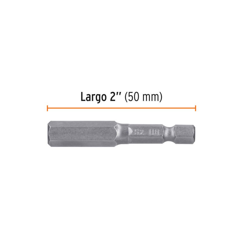 PUDE-7208FC1.jpg Código: 12705 Estuche con 5 puntas hexagonales de 8 mm largo 2', Expert PUDE-7208