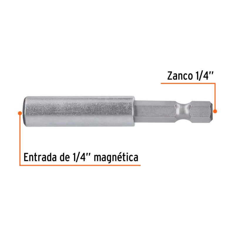 PUDE-9060FC1.jpg Código: 11867 Estuche con 5 extensiones de 60 mm, magnéticas, EXPERT PUDE-9060