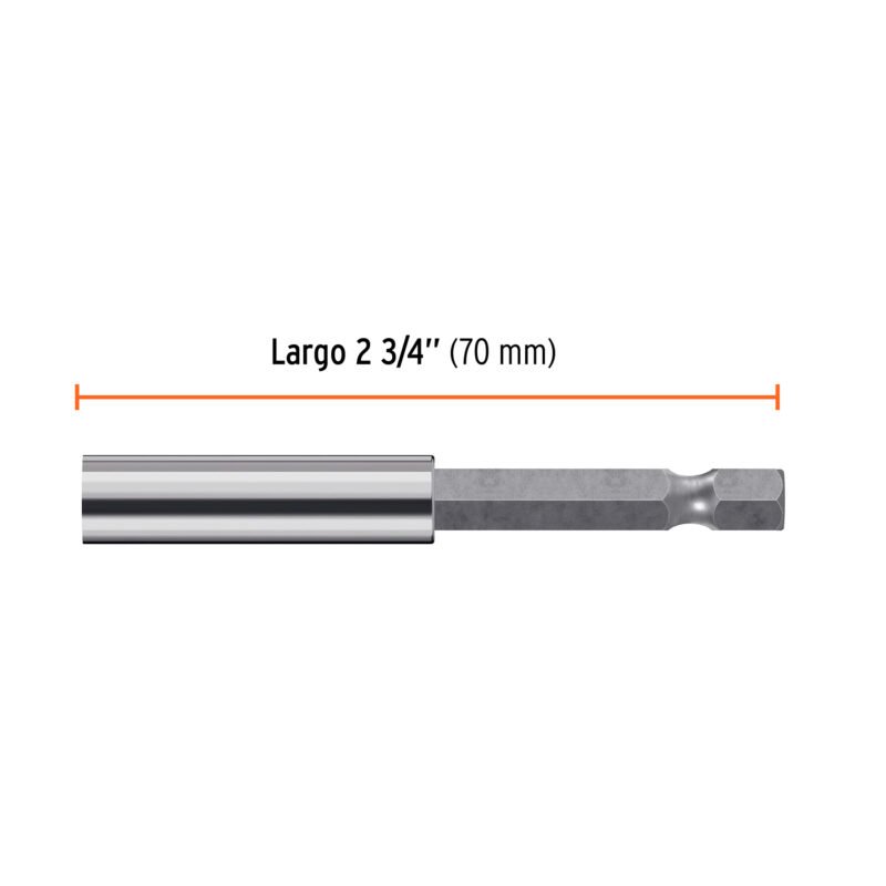 PUDE-9070FC2.jpg Código: 11869 Estuche con 5 extensiones de 70 mm, magnéticas, EXPERT PUDE-9070