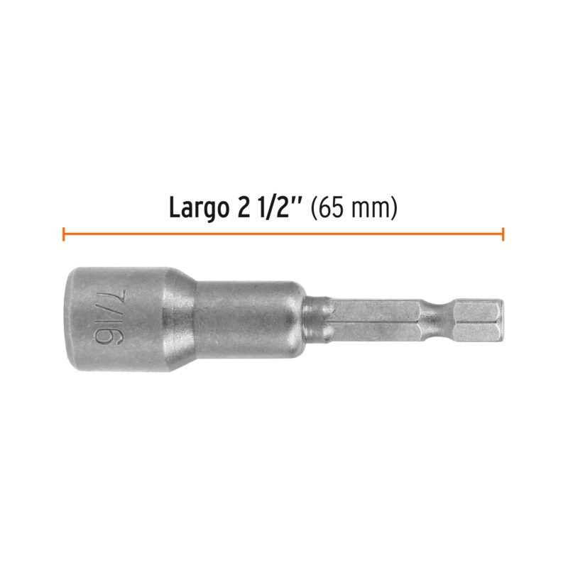 PUDE-9087FC1.jpg Código: 12943 Estuche con 5 dados magnéticos de 7/16' largo 2-1/2', Expert PUDE-9087