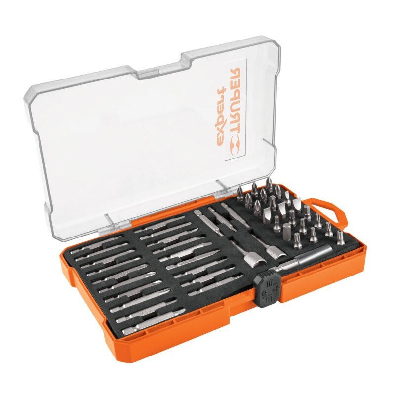 PUN-47X.jpg Código: 11895 Juego de 47 puntas mixtas largos 1' y 2' en estuche, Expert PUN-47X