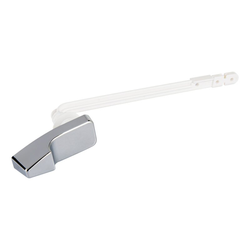PW-018.jpg Código: 49504 Palanca frontal plástica cromada para WC, FOSET PW-018