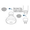 Código: 45788 Regadera 3-1/4' con extensión tipo teléfono, Foset Aero R-001