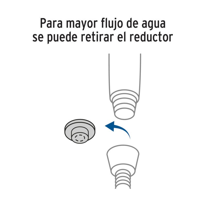 R-013FC1.jpg Código: 45785 Regadera de teléfono con soporte, cromo, FOSET RIVIERA R-013