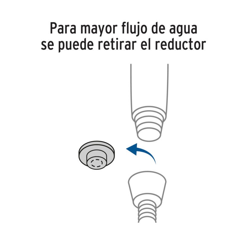 R-013NFC1.jpg Código: 45786 Regadera de teléfono con soporte, satín, FOSET RIVIERA R-013N
