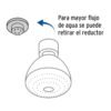 Código: 45790 Regadera redonda 3-1/4' sin brazo, Foset Aero R-201S