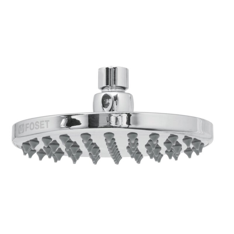 R-206S.jpg Código: 49582 Regadera cromo 6' plato redondo, sin brazo, Foset Element R-206S