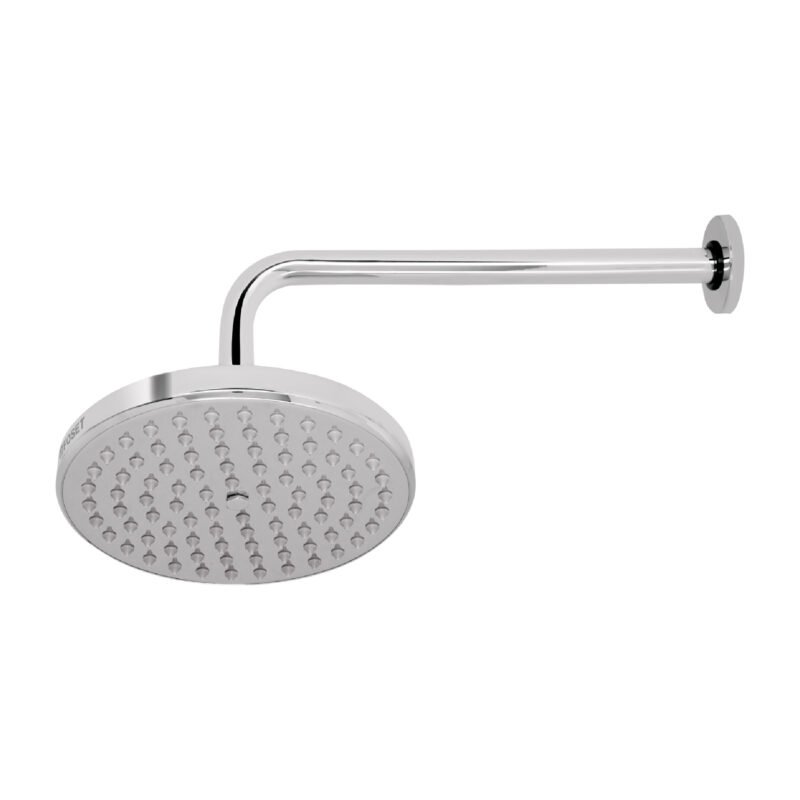 R-208.jpg Código: 49577 Regadera cromo 8' plato redondo, con brazo, Foset Element R-208