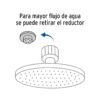 Código: 45577 Regadera satín 8' plato redondo, con brazo, Foset Element R-208N