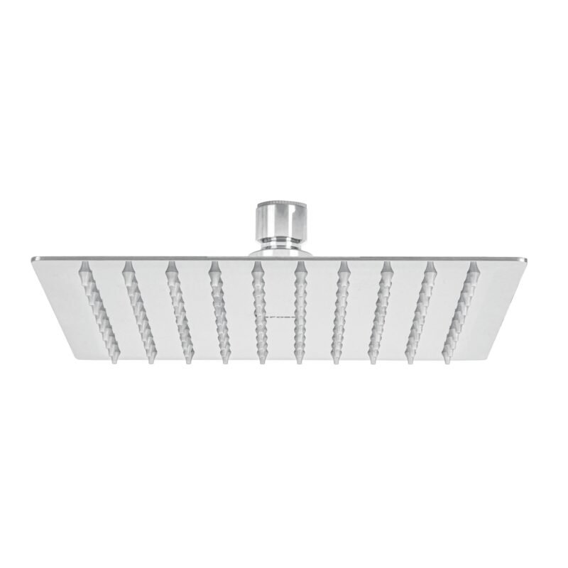 R-308S.jpg Código: 45779 Regadera plato cuadrado 8' sin brazo, cromo, FOSET RIVIERA R-308S