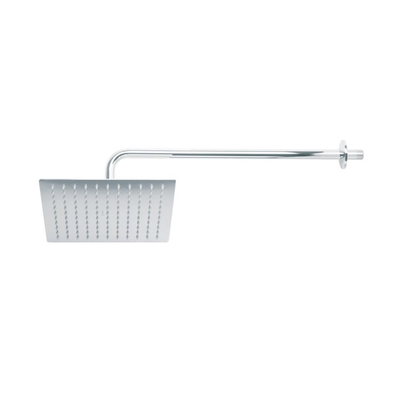R-310.jpg Código: 45773 Regadera plato cuadrado 10' con brazo, cromo, FOSET RIVIERA R-310