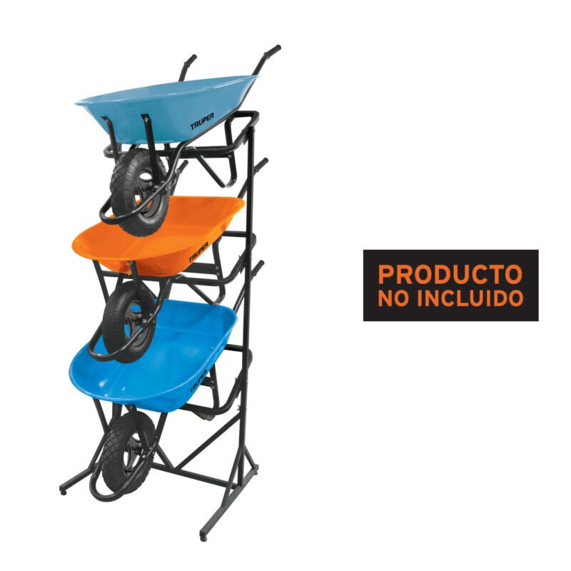 Código: 50160 Rack para 3 carretillas estibadas, Truper R-3CAT