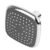Código: 45066 Regadera cuadrada de ABS 3-3/4' sin brazo, Foset Basic R-401S