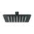 Código: 47749 Regadera cuadrada 6', acero inox, sin brazo, negro, Túbig R-414SM