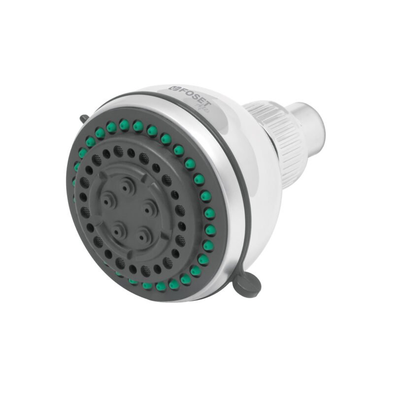 Código: 49415 Regadera redonda de ABS 3', 5 funciones, sin brazo, Aqua R-508S