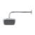 Código: 49451 Regadera cuadrada plato ancho 6' brazo inox a muro, Aero R-510