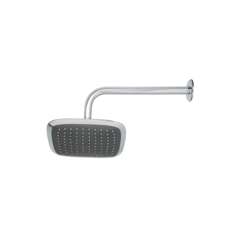 R-511.jpg Código: 49452 Regadera cuadrada plato ancho 8' brazo inox a muro, Aero R-511