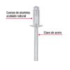 Código: 44533 Bolsa con 50 remaches de 1/4' x 3/8' de aluminio, ala 1/2' R-86B