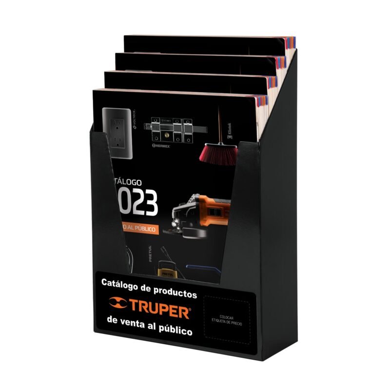 Código: 53004 Rack para venta de catálogos en mostrador, Truper R-CATA-M
