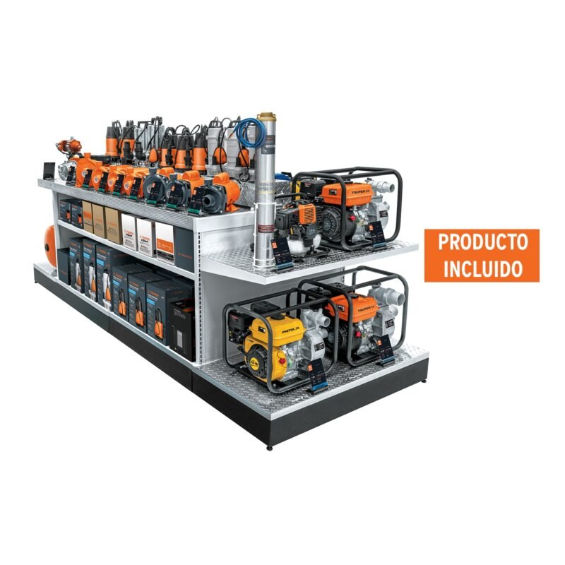 R-MAQ-BOM.jpg Código: 56007 Mueble exhibidor con bombas de agua R-MAQ-BOM