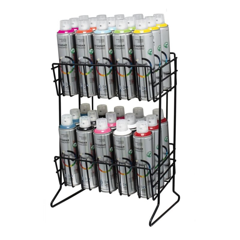 R-PINT-A.jpg Código: 50329 Rack para 30 pinturas en aerosol, Truper R-PINT-A