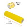 Código: 13898 Felpa para rodillo, esponja 9 x 3/8', superficies lisas R-ROPI-910E