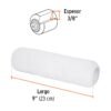 Código: 13882 Felpa para rodillo 9' x 3/8' superficies lisas, Truper R-ROPI-910