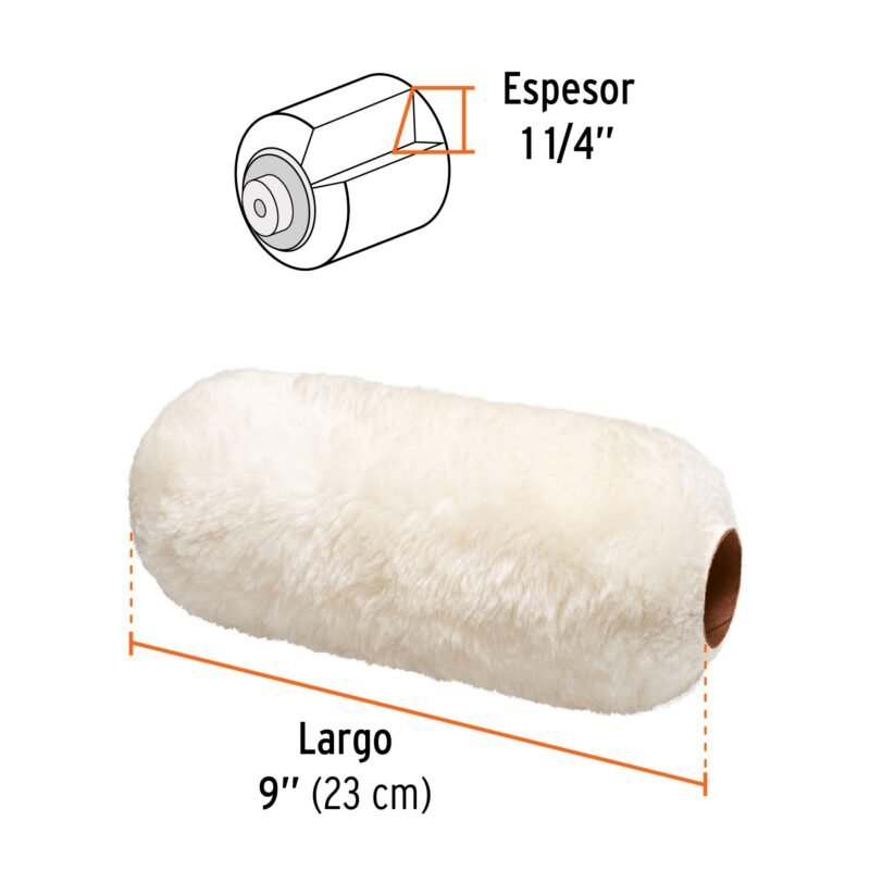 R-ROPI-930XFC2.jpg Código: 101393 Felpa para rodillo 9x1-1/4',superficies extrarrugosas,Expert R-ROPI-930X