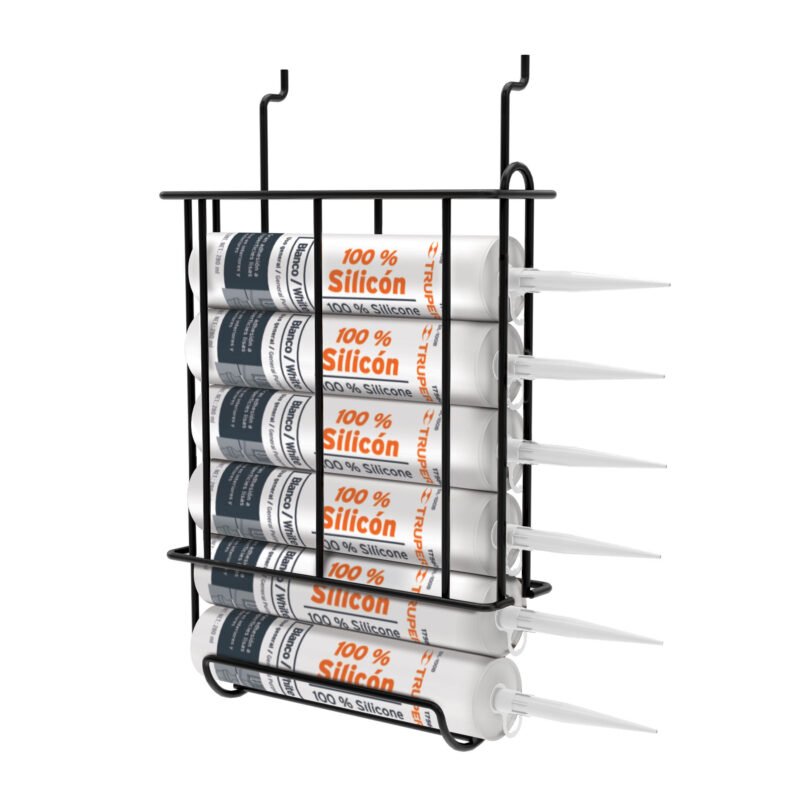 R-SIL.jpg Código: 50340 Rack para silicones, Truper R-SIL