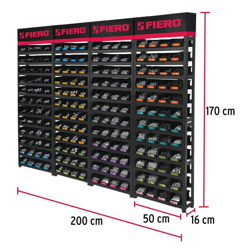 R-TOR-4FC2.jpg Código: 55728 Rack modular con tornillos, 192 gavetas R-TOR-4