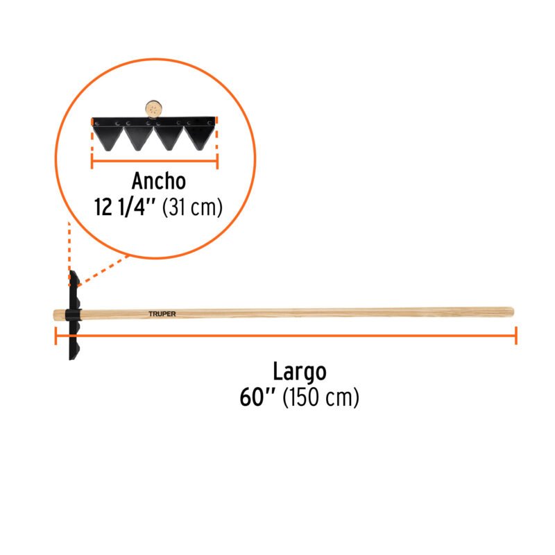 R4-FORFC2.jpg Código: 17889 Rastrillo forestal con mango de madera de 60', TRUPER R4-FOR