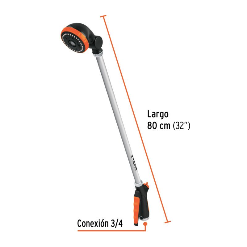 Código: 10325 Pistola para riego tipo regadera de 32', Truper REG-32