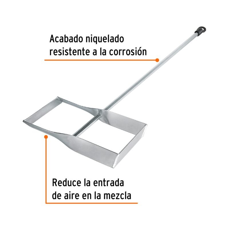 REV-21MFC1.jpg Código: 102462 Revolvedor para mortero, 210mm de diámetro, TRUPER REV-21M