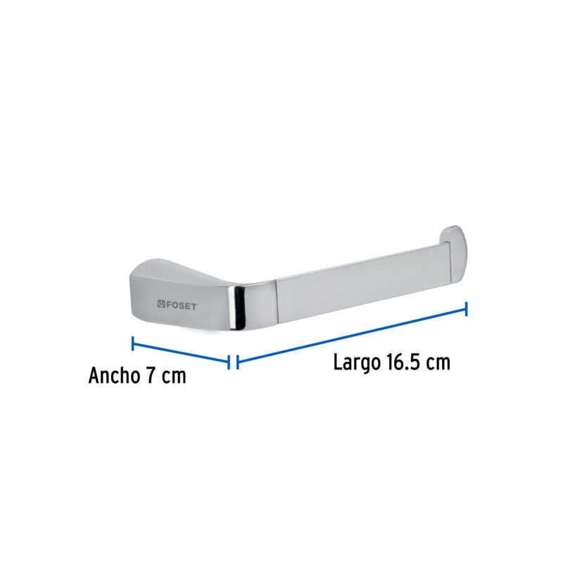 Código: 45208 Portarrollo de latón acabado cromo, Foset Riviera RIA-72