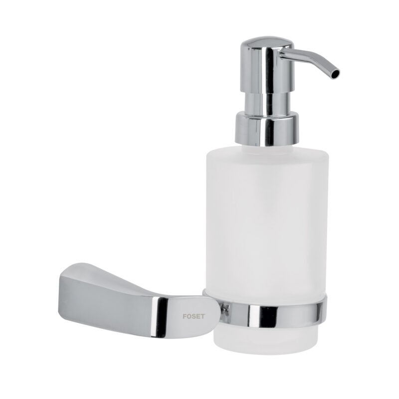 RIA-75.jpg Código: 45212 Dispensador de jabón a pared de latón cromado, Riviera RIA-75