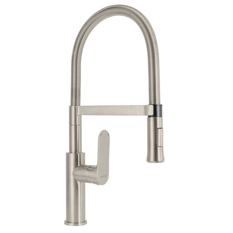 RIM-84N.jpg Código: 45184 Monomando nariz flexible para fregadero, satín,FOSET RIVIERA RIM-84N
