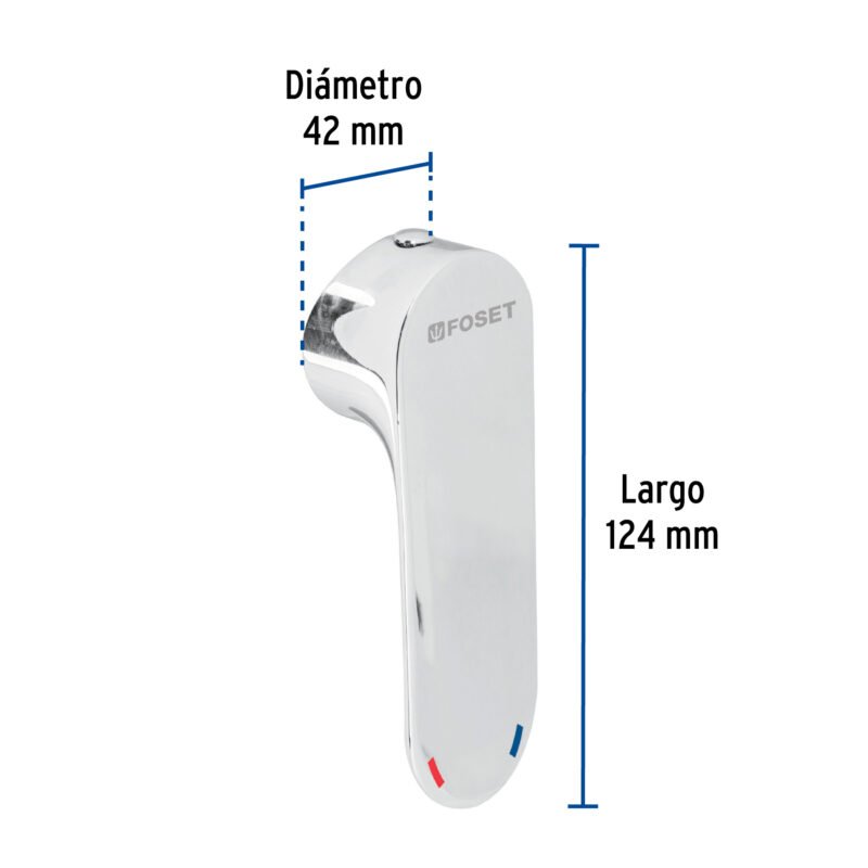 RIMM-03FC2.jpg Código: 45293 Maneral de palanca para monomandos, cromo, Riviera RIMM-03