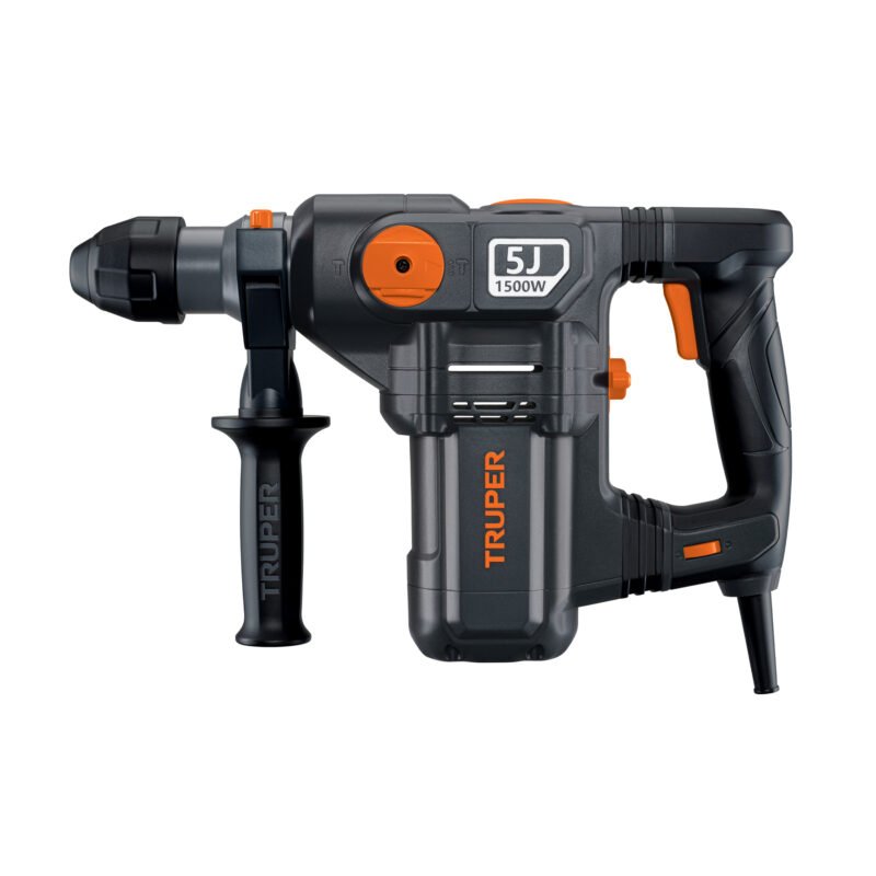 ROEL-50N2.jpg Código: 19320 Rotomartillo SDS Plus 5 Joules, 1500W, TRUPER INDUSTRIAL ROEL-50N2