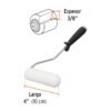 Código: 13903 Mini Rodillo para pintar 4' x 3/8' de esponja, Truper ROPI-410E