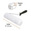 Código: 13875 Rodillo para pintar 9' x 3/8' superficies lisas, TRUPER ROPI-910