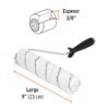 Código: 13894 Rodillo para pintar 9' x 3/8' microfibra, sup. poco rugosas ROPI-910M