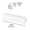 Código: 28033 Rodillo para pintar, 9 x 3/8', superficies lisas, Pretul ROPI-910P
