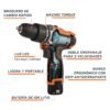 Código: 12793 Rotomartillo compacto 3/8', 12V, 1 batería 2Ah, PRO ROTI-12AC
